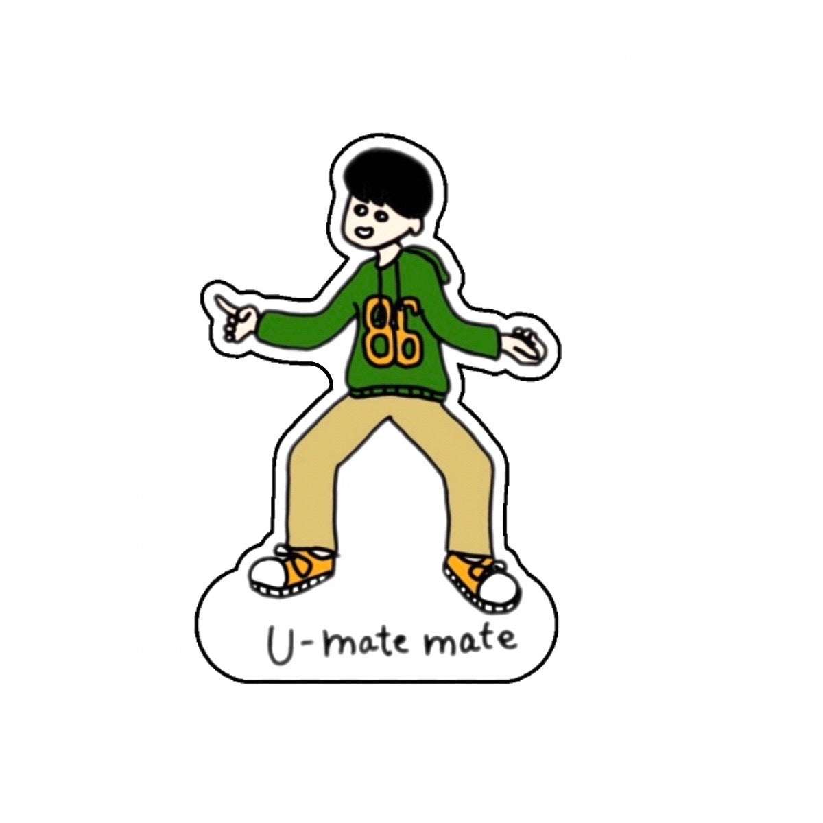 U-mate mate ステッカー