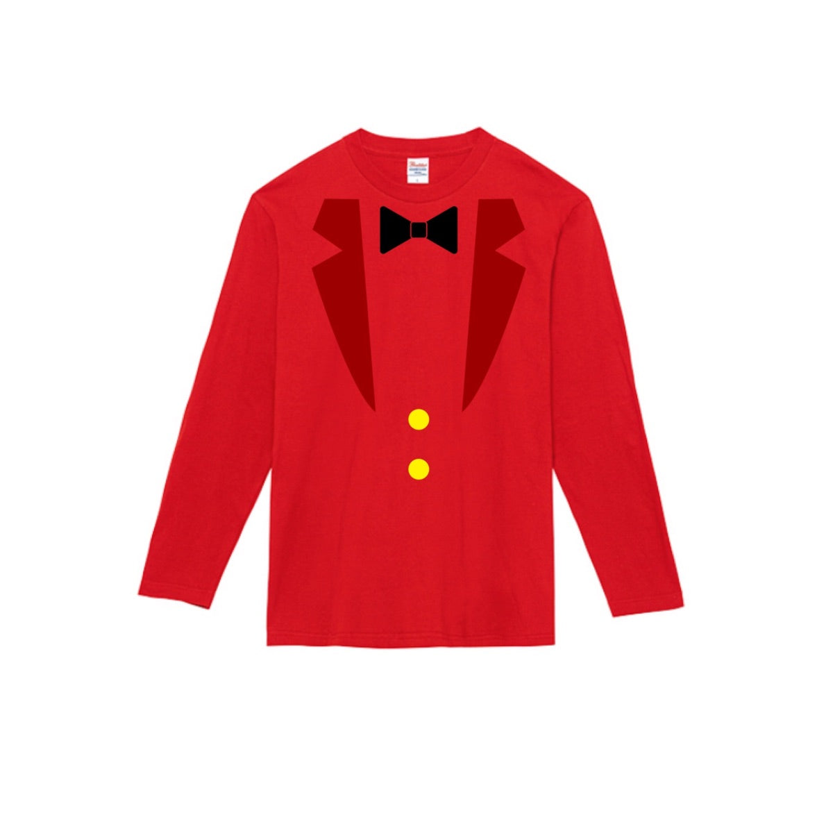 赤スーツ 長袖Tシャツ