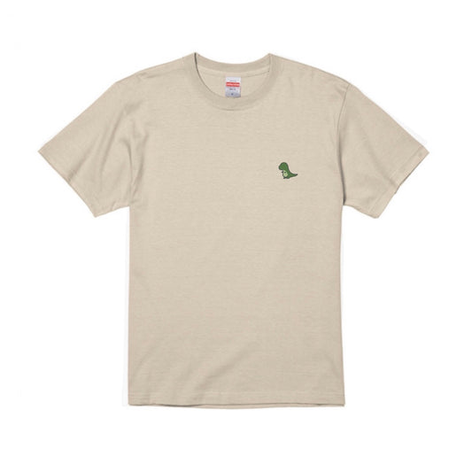 まろお恐竜（緑）刺繍Tシャツ